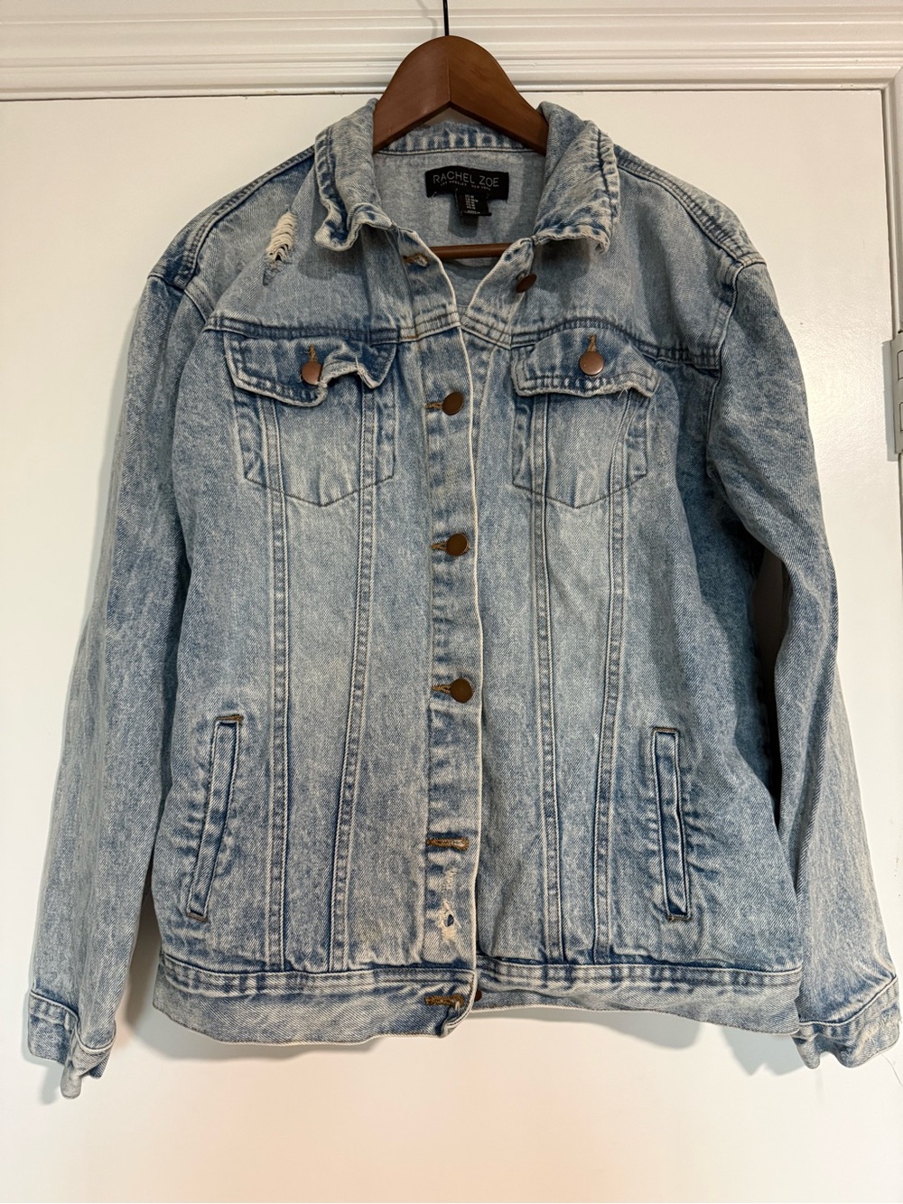 Rachel Zoe Light Wash Denim Jacket - Women's Blue Jean Jacket